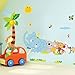 1 X Toprate(TM) Monkey Birds and Elephant Rabbit Bear Animal World Removable DIY Wall Sticker Decal for Baby Nursery Kids Room