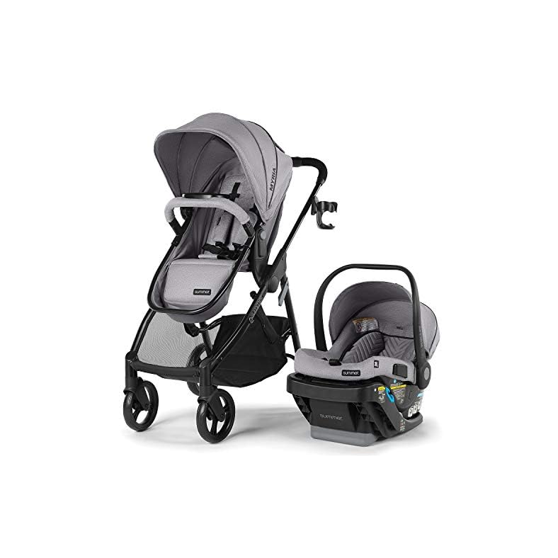 Summer Myria Modular Travel System with The Affirm 335 Rear-Facing Infant Car Seat, Stone Gray – Convenient Stroller and…