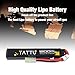 TATTU 11.1V LiPo Airsoft Stick Battery,3S 1200mAh 25C Battery Pack for Airsoft Gun with Mini Tamiya Connector