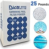 Dicalite Minerals DicaLite-25C DE Diatomaceous Earth Pool Filter Powder Media Aid, 25 lbs