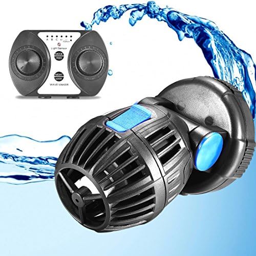 Aweking 184-2113GPH 20W Adjustable Wavemaker,with Controller Panel,Magenetic Mounting Mount,700-8000L/H,For Aquarium Fish Tank Pond,0.7m-1.2m