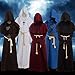 Friar Medieval Hooded Monk Renaissance Priest Robe Costume Cosplay