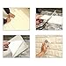 Masione 20Packs 3D Self-Adhesive Wall Panels Faux Foam Bricks Wallpaper for TV Walls/Sofa Background Wall Decor White 58.13 sq.ft
