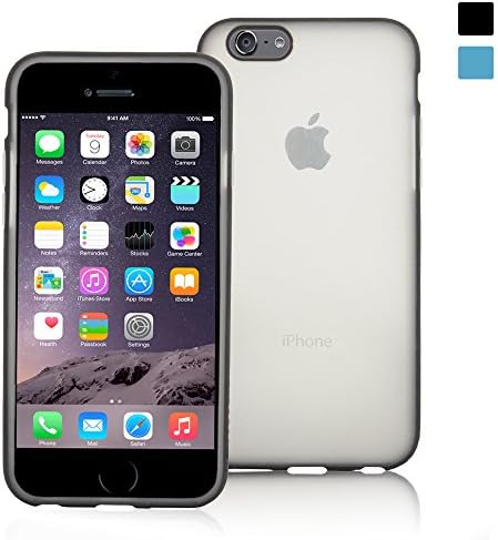 iPhone 6 / 6s TPU Bumper Case in Black [Snugg] - Non-Slip Material, Protective and Soft to Touch Cover for the Apple iPhone 6 / 6s
