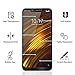 [2-Pack] Xiaomi Pocophone F1 Screen Protector,PULEN 0.3MM Slim [Full Screen Coverage] [Anti-Fingerprints] [Anti-Scratch] 9H Hardness Tempered Glass Film for Xiaomi Pocophone F1 (Black)