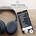 Active Noise Cancelling Bluetooth Headphones, iDeaUSA V201 Wireless Over Ear Headset with 25 Hours Playback, Microphone apt-X HiFi Stereo Sound Headphones for Travel Computer TV Phone - Black