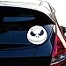 Yoonek Graphics Jack Skellington Christmas Nightmare Decal Sticker for Car Window, Laptop, Motorcycle, Walls, Mirror and More. SKU: 488 (4