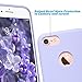 ULAK iPhone 7 Case, Lavender Slim Fit Liquid Rubber & Silicone Protective Shock Absorption Cover with Soft Microfiber Cloth Lining Cushion for Apple iPhone 7 4.7 Inch,Purple