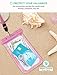 Mpow Universal Waterproof Case, IPX8 Waterproof Phone Pouch Dry Bag Compatible for iPhone 11/Xs Max/Xs/Xr/X/8/8plus/7/7plus/6/6s Plus Galaxy s10/s9/s8 Note 10/9 Google Pixel HTC12 (Black+Pink 2-Pack)