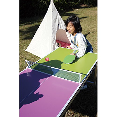 Time Concept Vacances Portable Table Tennis Set - Collapsible Board, 2 Paddles, 3 Ping Pong Balls - Outdoor Game Set - Thumbnail 7