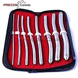 PRECISE CANADA: HEGAR UTERINE DILATOR, 3/4 MM TO 17/18 MM SIZE, 8 COUNT (PACK OF 8) A+ QUALITY