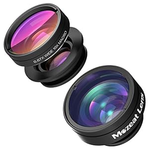 Mozeat スマートフォン用レンズ 広角レンズ マクロレンズ 魚眼レンズ 3点セット