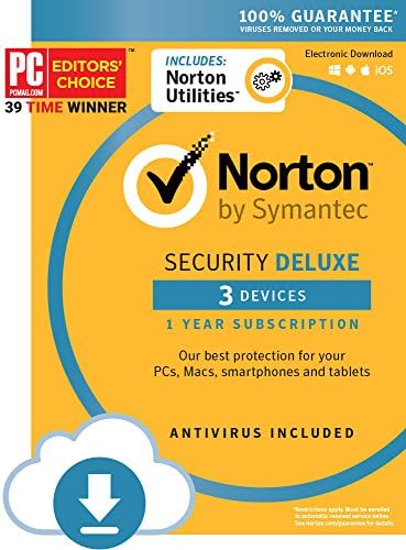 Norton Security Deluxe & Norton Utilities Bundle – 3 Devices – 1 Year Subscription - Instant Download - 2019 ready