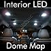 LED WHITE 2X DOME MAP INTERIOR LIGHT BULB 9 SMD CIRCLE PANEL XENON HID LAMP - FITS ALL VEHICLES