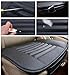 Carmoni PU Leather Seat Cushion Cover, Breathable Protection Chair Cushion Mat Pad, Soft Car Seat Cover for Auto Car Supplies Office (Black)