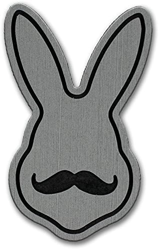 Snowboard Stomp Pad: Bunny Mustache - Add Traction to your off foot with this Ultra Lightweight, Super Grip, Durable, Anti-Slip Pad! โฆ