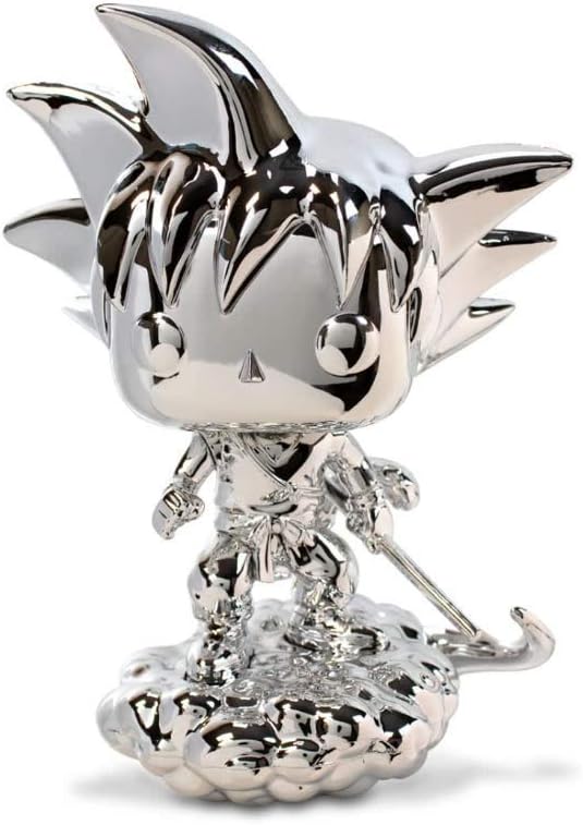 Funko Pop Dragon Ball 109 Goku & Flying Nimbus Silver Chrome - Image 3