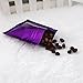 100 Shiny Purple Double-Sided Metallic Foil Mylar Zip Lock Flat Bags Pouches Outer Size 7.5x10cm (3x4