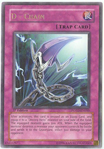 Amazon Com Yu Gi Oh D Chain Potd En050 Power Of The Duelist Unlimited Edition Rare Toys Games