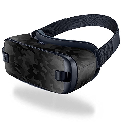 MightySkins Skin Compatible with Samsung Gear VR (2016) wrap Cover Sticker Skins Black Camo