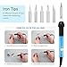 LINTELEK Soldering Iron Kit with Adjustable Temperature Welding Irons Tool 60W 5 PCS Soldering Tips, Desoldering Pump, Tin Wire Tube, Soldering Iron Stand, Tweezers with Tool Zipper Bag