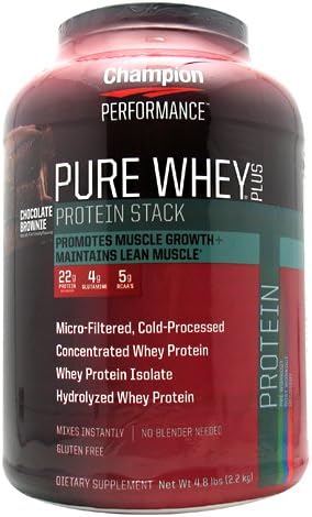 チャンピオン ピュアホエイスタック プロテインクッキー クリーム 2 27kg ホエイプロテイン Amazon