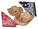 Kid's Straw Sheriff Cowboy Hat with Star 2 Pack and 2 Bandanas Combo!