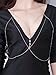 Pusheng Body Chain Sexy Bikini Crossover Harness Necklace for Women,Silver