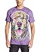 The Mountain Russo Golden Retriever Adult T-Shirt, Purple, 2XL