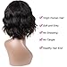 Ms Taj Short Afro Kinky Curly Human Hair Wigs for Black Women Brazilian Virgin Short Curly Afro Wigs None Lace 150% Density Unprocessed Afro Wig Human Hair Curly Machine Made (wavy wig)