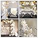 Balloon Garland Arch Kit, Balloons Garland Set Gold White Balloons Confetti Artificial Palm Wedding Shower Birthday Party Halloween Decorations DIY Decor Pack of 139