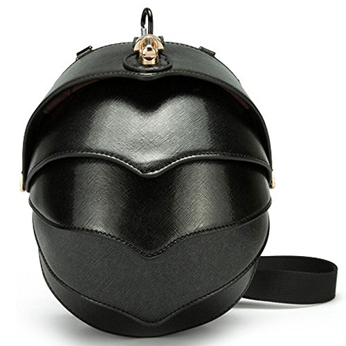 New Messenger bag female pockets wrapped pangolin cute style package creative lock bag men and women available (black)