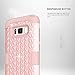 Galaxy S8 Plus Case, AOKER [New] Dimond Hybrid Heavy Duty Shockproof Hard Plastic +Soft Silicon Rubber Armor Defender Full-Body Protective Case Cover for Galaxy S8 Plus (Rosegold)