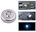 LEDINUS 12 Pack Tap Lights, LED Battery Operated Lights Stick On Touch Lamp Wireless Night Light for Closets, Cabinets, Counters, or Utility Rooms,Cordless Touch Light,Batteris Not Included