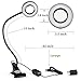 LED Adjustable Desk Lamp 12W by Topbest 3 Mode/2 Level Cold/ Warm Dimmable Clip Lights | 360° Flexible Gooseneck for Learning, Reading, Working