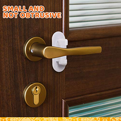 Baby Proofing Door Lever Locks - (Pack of 4) | Door Handle Child Safety Lock | Safety Door Locks for Kids … - Thumbnail 6