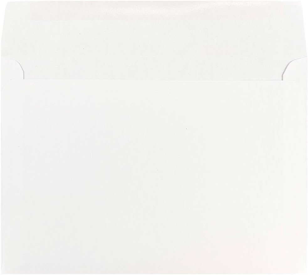 JAM PAPER 7 x 10 Booklet Commercial Envelopes - White - 50/Pack : Office Products