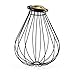 Rustic State Balloon Design Metal Light Cage Guard – Decorative Lamp Shade Black