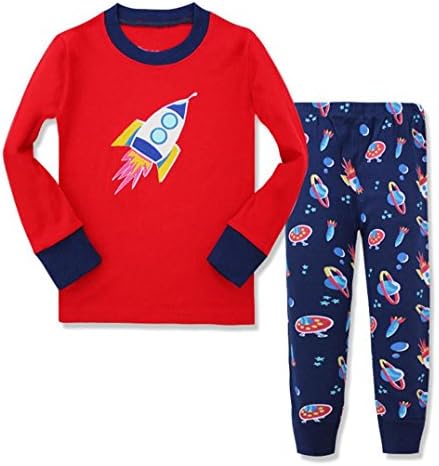 Mammybaby Rocket Little Girls Pajamas Set Cotton Baby Clothes T3