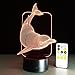 Kids Night Light Animal Dolphin 7 Colors Change with Remote Control Gifts for Kids or Animal Lover Gift Ideas by Easuntec (Dolphin)