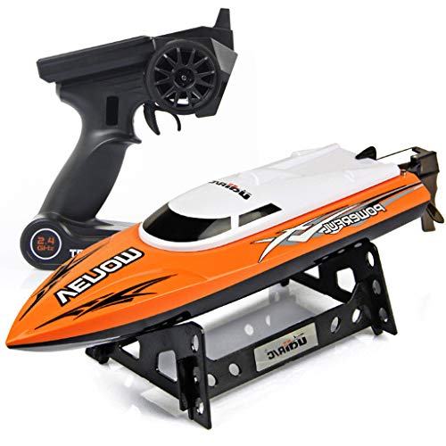 High Speed RC Boat,2.4GHz 4 Channel Racing Remote Control Boat by PSFS (Orange)