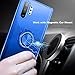 Galaxy Note 10+ Plus/5G Case, Anti Scratch & Anti Slip Soft TPU Clear Case with 360 Degree Rotation Finger Ring Kickstand [Work with Magnetic Car Mount] for Samsung Galaxy Note 10+ Plus,Blue
