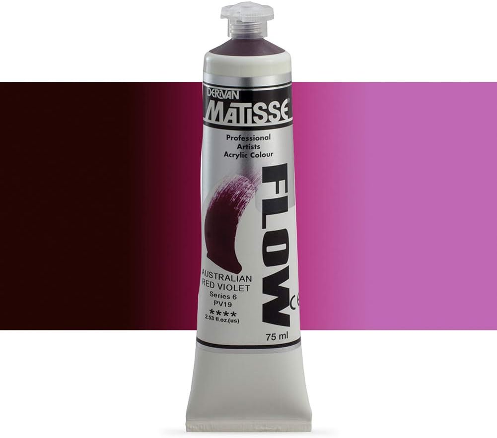 DerivanMatisse Flow : Acrylic Paint : 75ml : Australian Red Violet