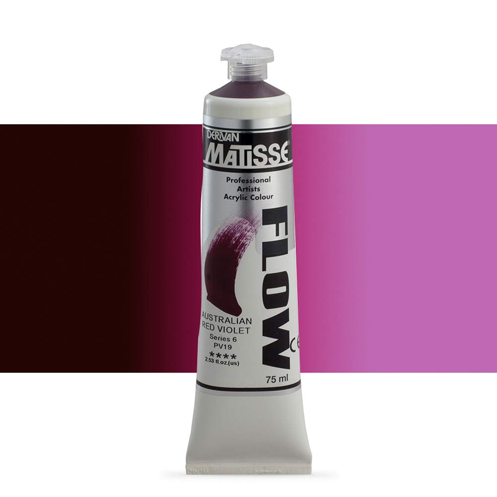DerivanMatisse Flow : Acrylic Paint : 75ml : Australian Red Violet