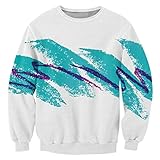 RAISEVERN Unisex 3d Digital Print Crewneck Pullovers Sweater Sweatshirts