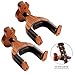 Neboic 2Pack Guitar Wall Mount, Auto Lock Guitar Wall Hanger, Hard Wood Base in Guitar Shape Guitar Hook, Guitar Holder, Acoustic, Electric, Classical, Bass Guitar Stand, Guitar Accessories (Cherry)