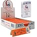 Full Box Zig Zag Cigarette Rolling Paper RYO 1.25 1 1/4 Gummed Orange Paper 24 Booklets