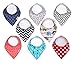 Pet Dog Cat Puppy Bandana Bibs Adjustable Cotton Triangle Scarfs with Fleece Backing for Small Dogs and Cats, Dog Collar Drool Dribble Bibs Pet Accessories