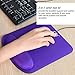 NEX Mouse Pad Wrist Rest Pad Comfortably Made of Memory Foam for Surfing and Gaming (Purple)