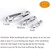 IVIA Dog Tag Clips/Multiple Size 304 Stainless Steel Quick Clip with Rings/Easy Change Pet ID Tag Holder for Small/Medium/Large Dog Cat Collars and Harnesses.(3 Pack)